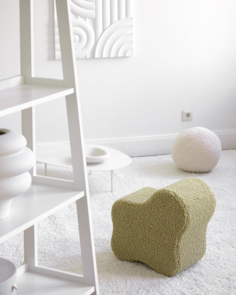 Pour enfant Teddy bouclette Vert pistache