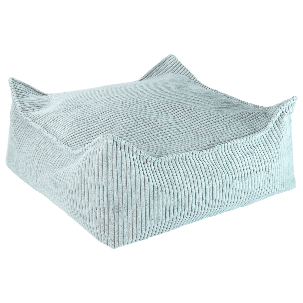 Pouf carré velours Vert Menthe