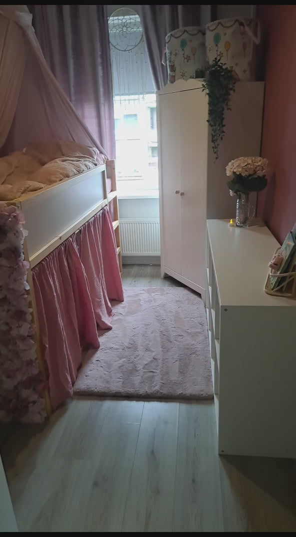 Rideaux lit Kura IKEA - Rose