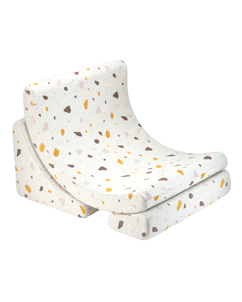 Fauteuil enfant Teddy bouclette Terrazzo