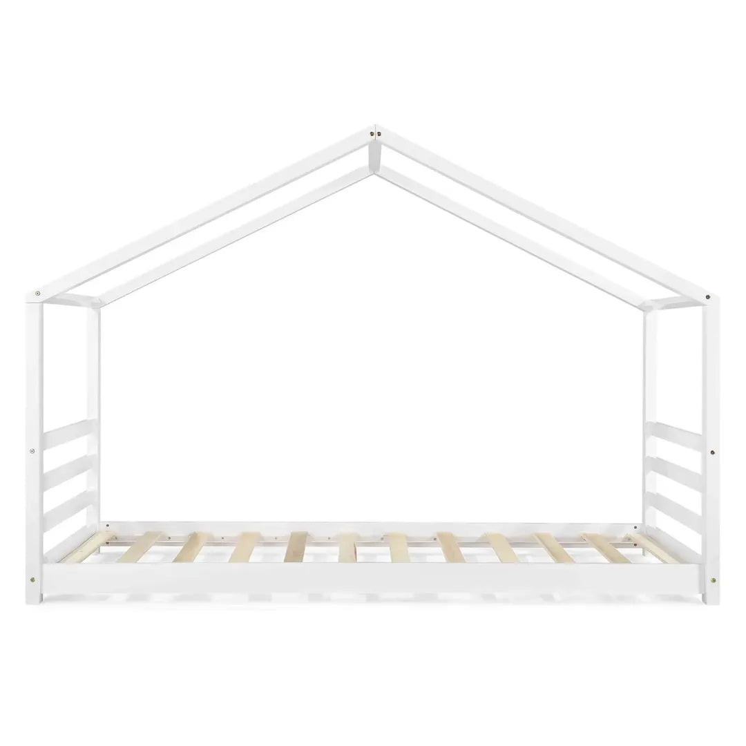Lit cabane Montessori - 90x200cm - Blanc