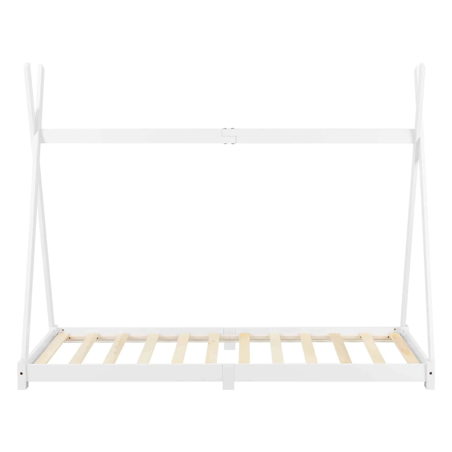Lit tipi 90x200cm - Montessori - Blanc