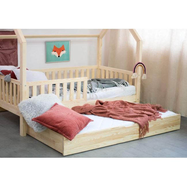 Houten kajuitbed met onderschuifbed