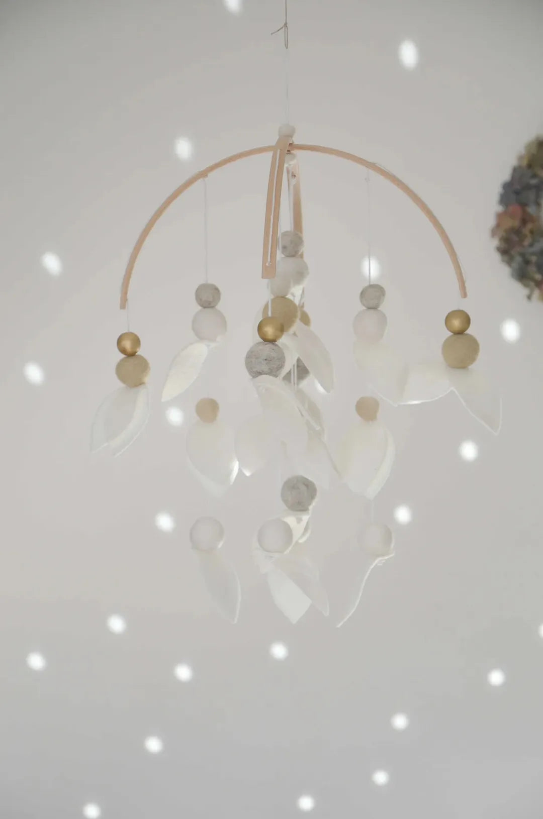 Mobile fait-main Blanc & beige