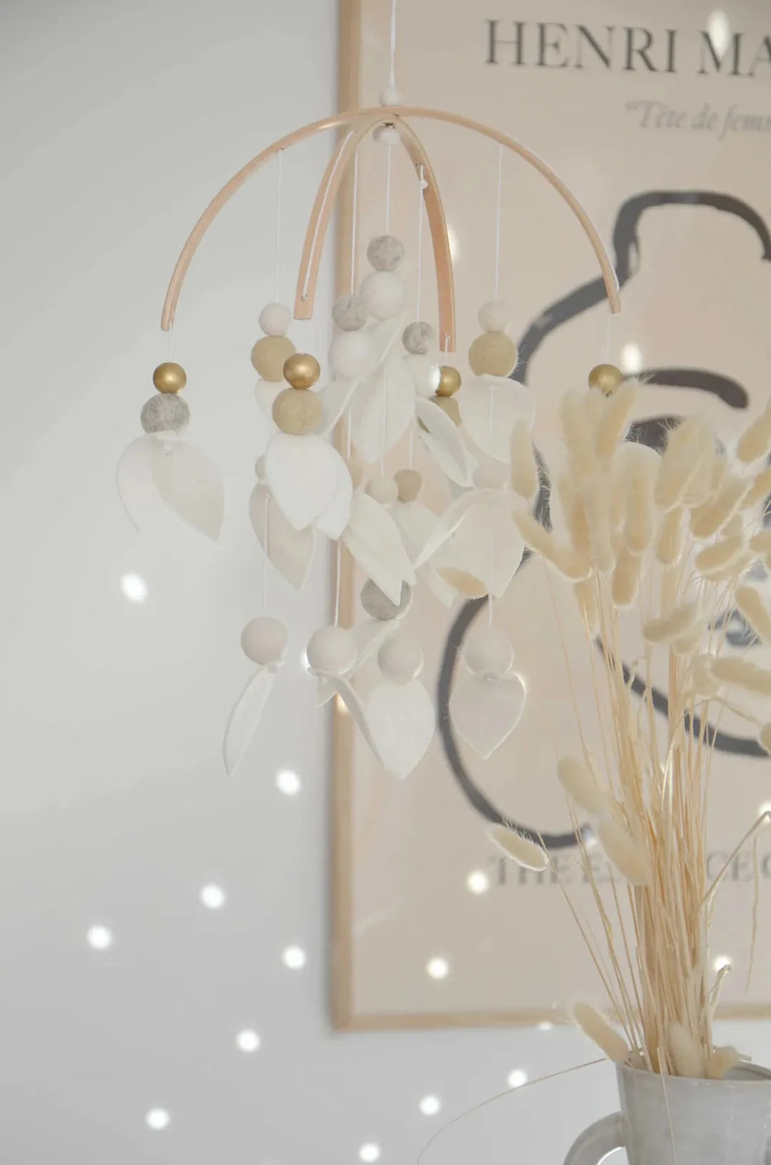 Mobile fait-main Blanc & beige