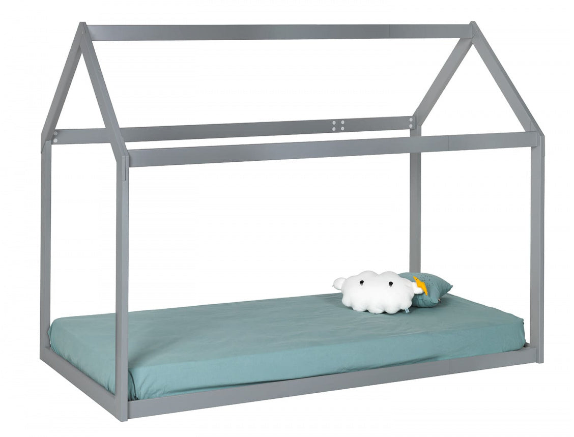 Lit cabane Montessori évolutif avec matelas