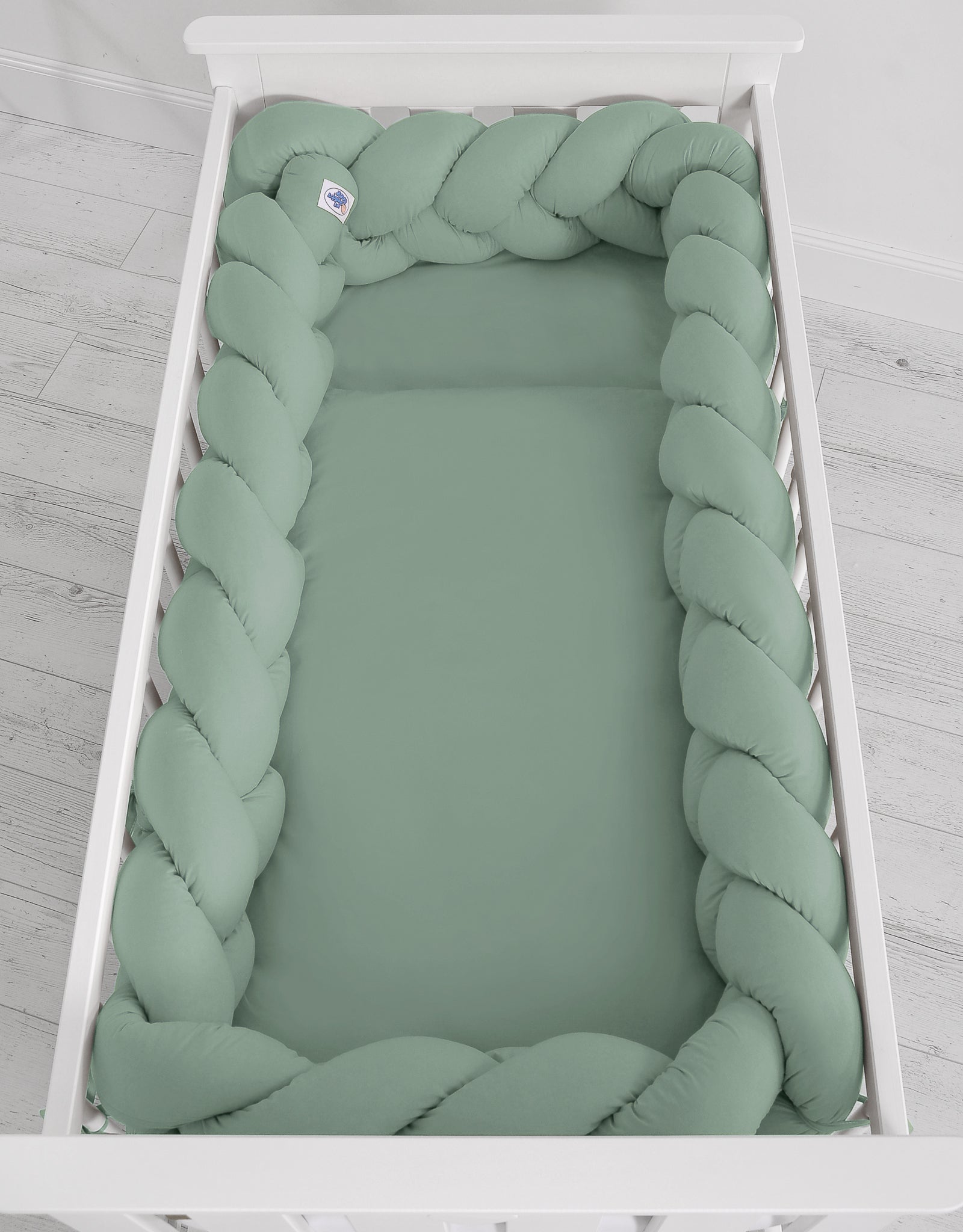 Grote XXL bedvlecht Pastelgroen