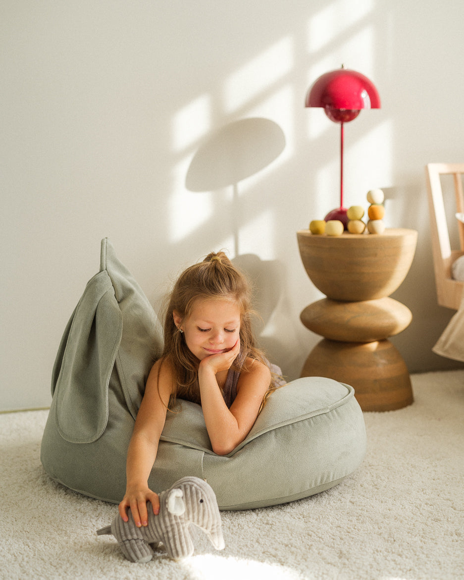 Konijn fauteuil Mintgroen