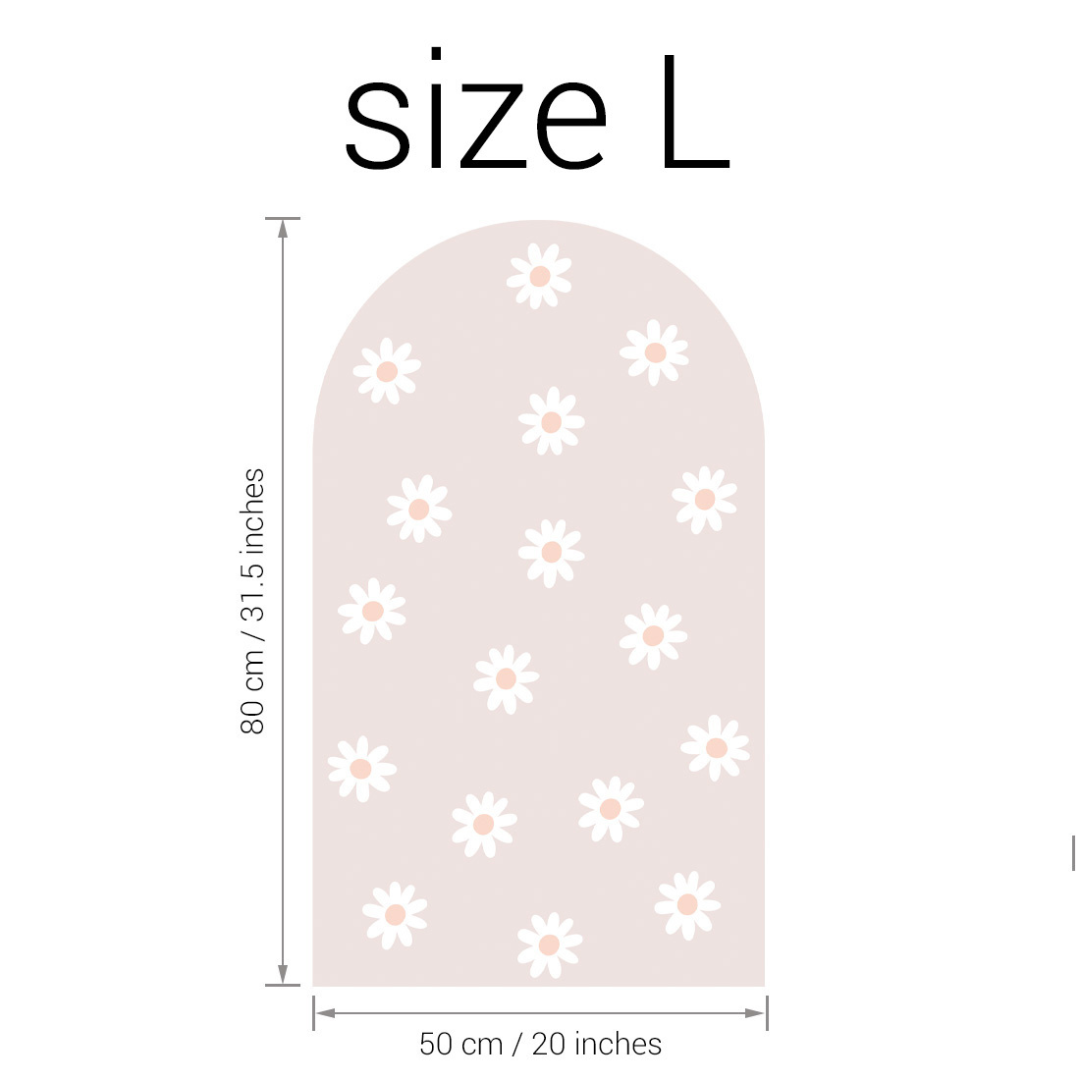 Sticker arche Fleur Rose Pâle