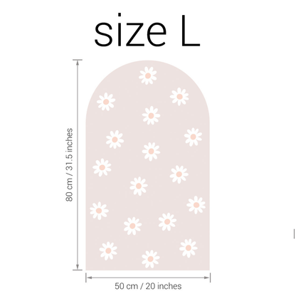 Sticker arche Fleur Rose Pâle