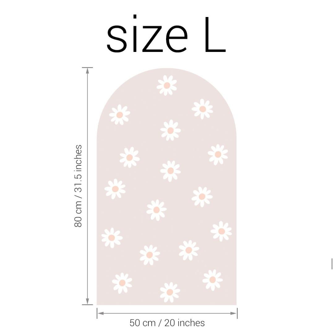 Sticker arche Fleur Rose Pâle