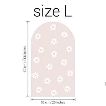 Sticker arche Fleur Rose Pâle