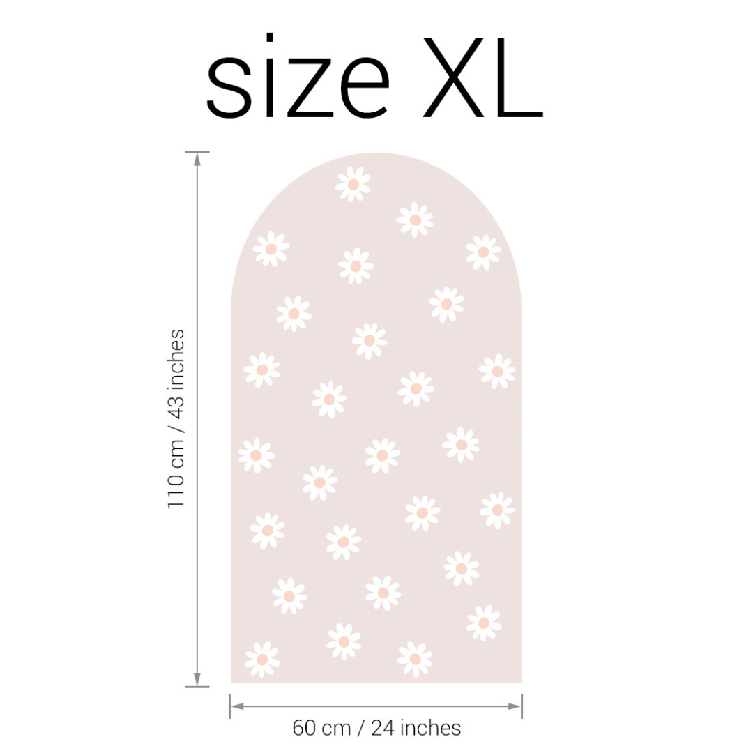 Sticker arche Fleur Rose Pâle
