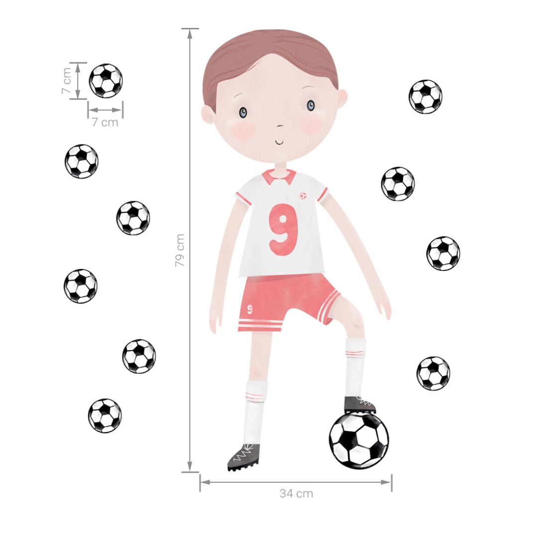 Stickers Muraux Footballeur