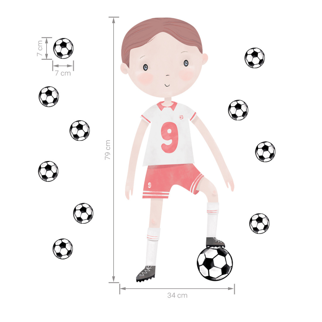 Stickers Muraux Footballeur