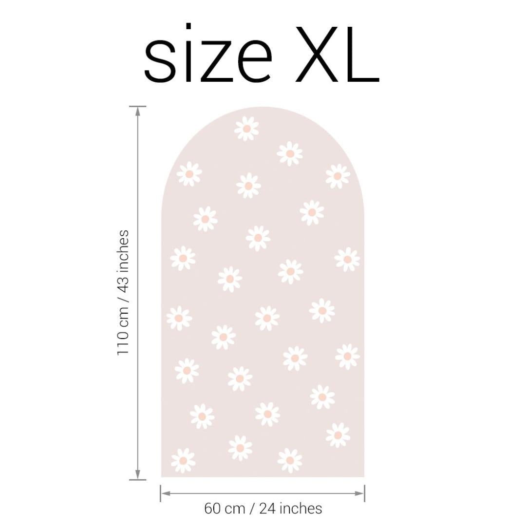 Sticker arche Fleur Rose Pâle