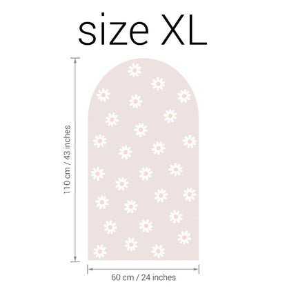 Sticker arche Fleur Rose Pâle