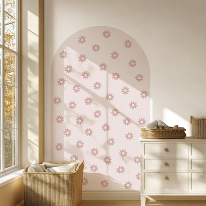Sticker arche Fleur Rose