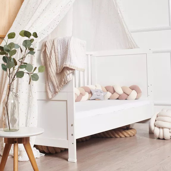 Tresse de lit Vieux rose &amp; Beige