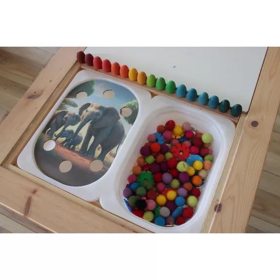 Couvercle bois rangement TROFAST