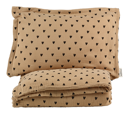 Dekbedovertrek + sloop Charlie Beige