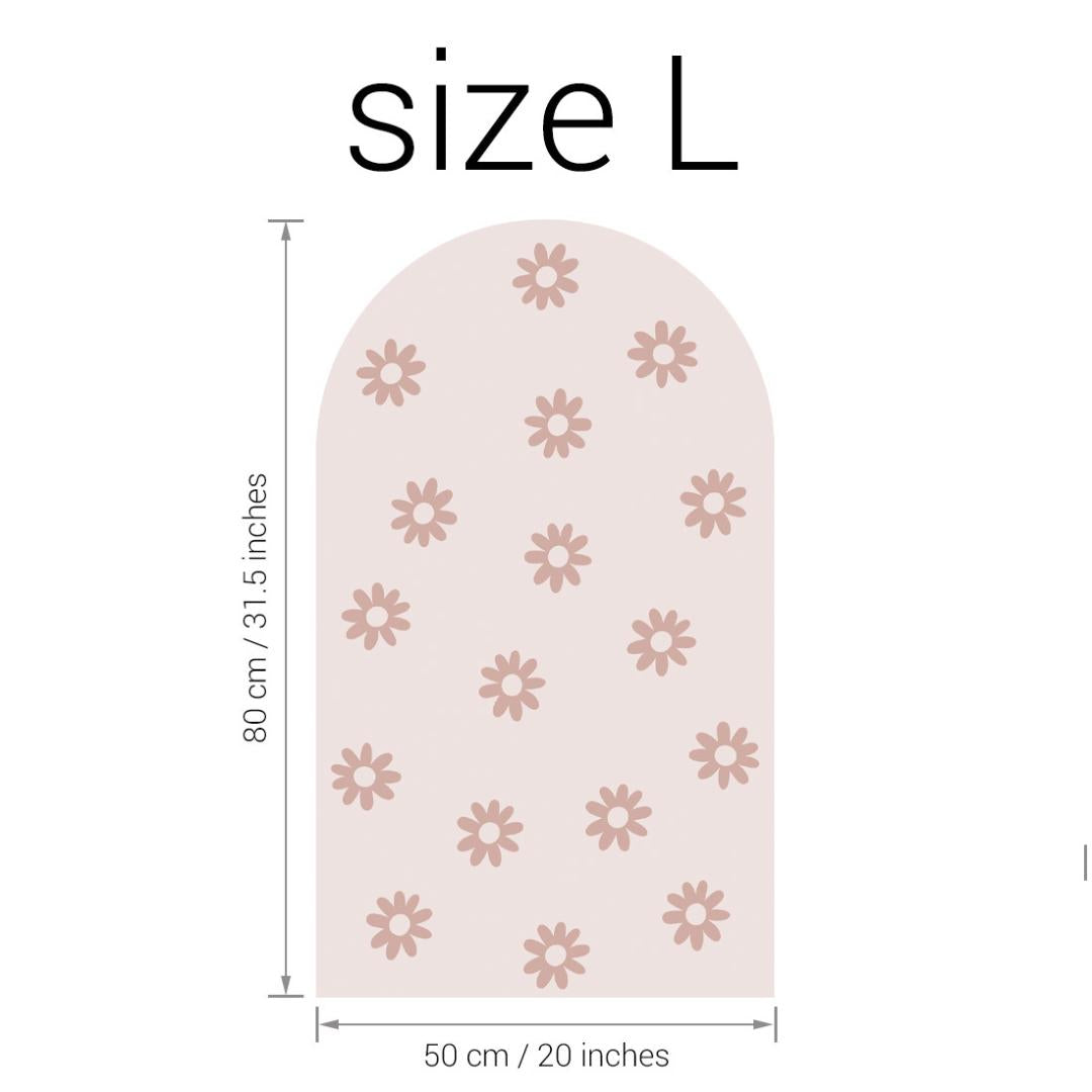 Sticker arche Fleur Rose