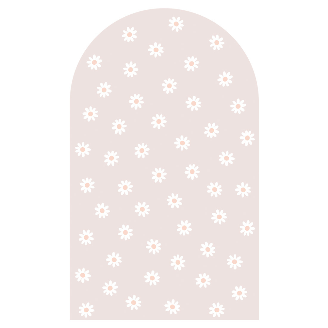 Sticker arche Fleur Rose Pâle