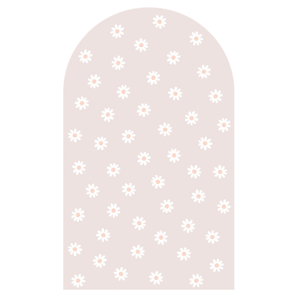 Sticker arche Fleur Rose Pâle