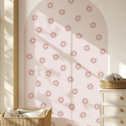 Sticker arche Fleur Rose