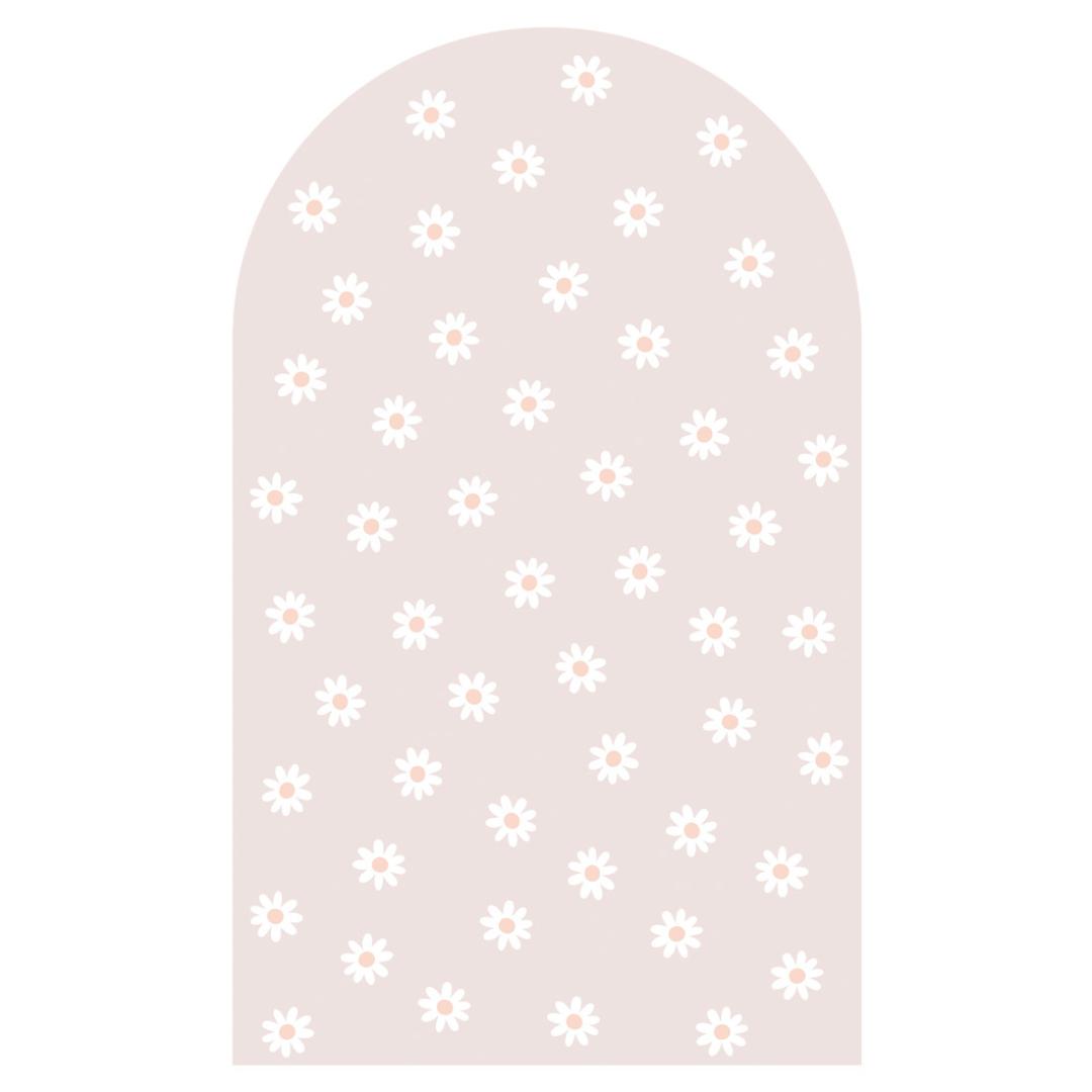 Sticker arche Fleur Rose Pâle