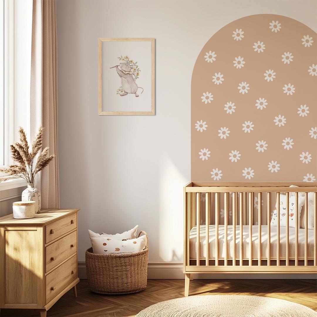 Sticker arche Fleur Camel