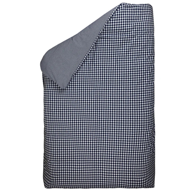 Housse de couette + taie Vichy Marine