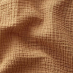 Couverture plaid enfant gaze de coton Camel