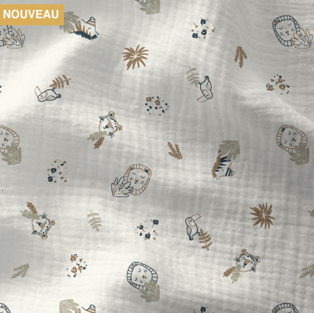 Housse matelas à langer Double gaze BIO Charlie