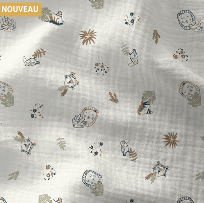 Housse matelas à langer Double gaze BIO Charlie