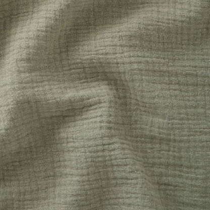 Panier à langer + matelas + housse double gaze vert kaki