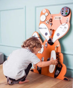 Busy board Montessori Renard - Orange