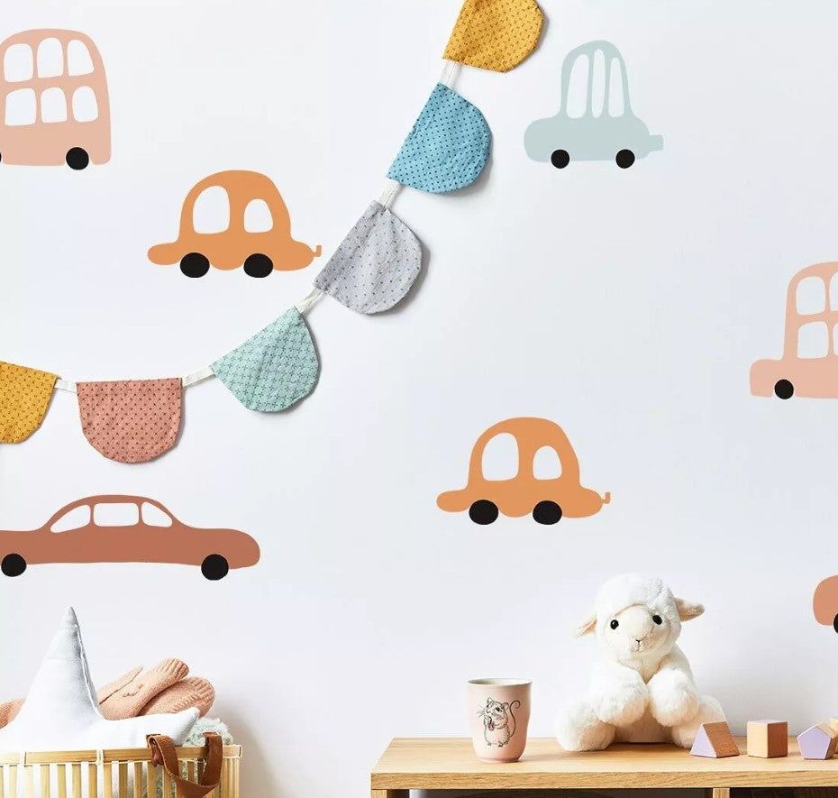 Autocollant sticker chambre enfant Voitures
