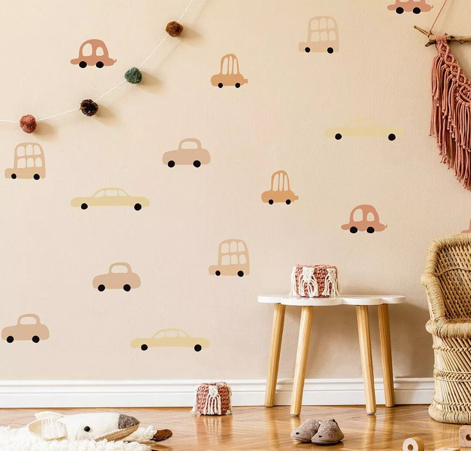 Autocollant sticker chambre enfant Voitures - Nude