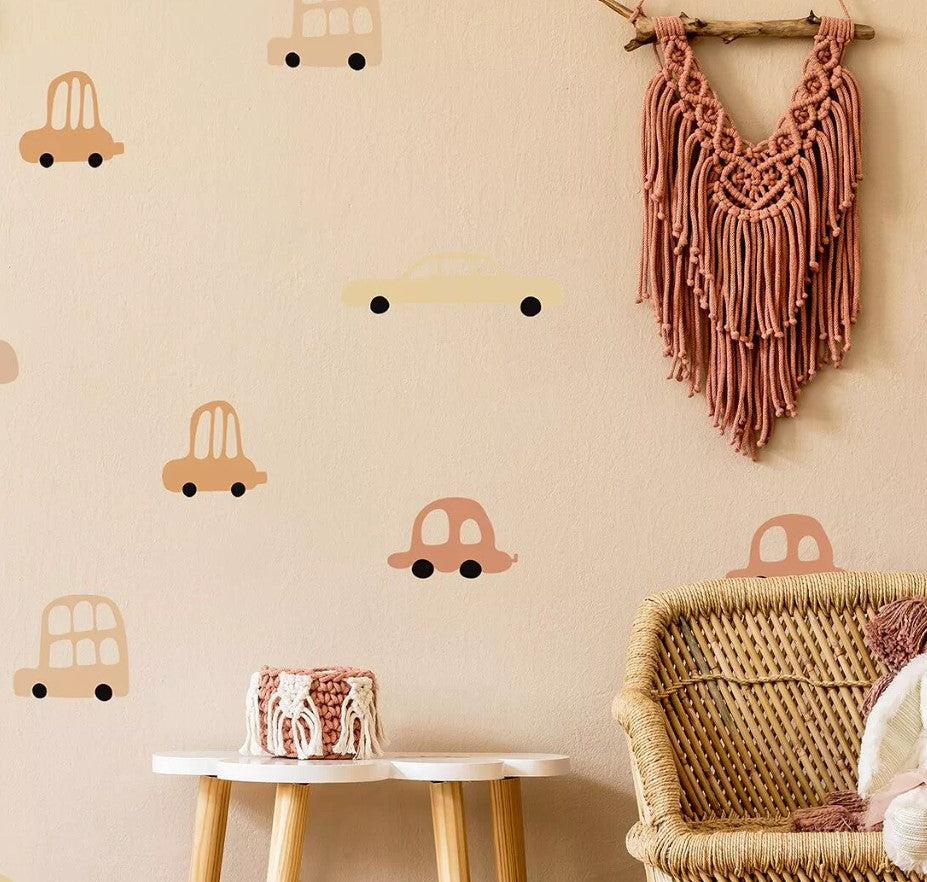 Autocollant sticker chambre enfant Voitures - Nude
