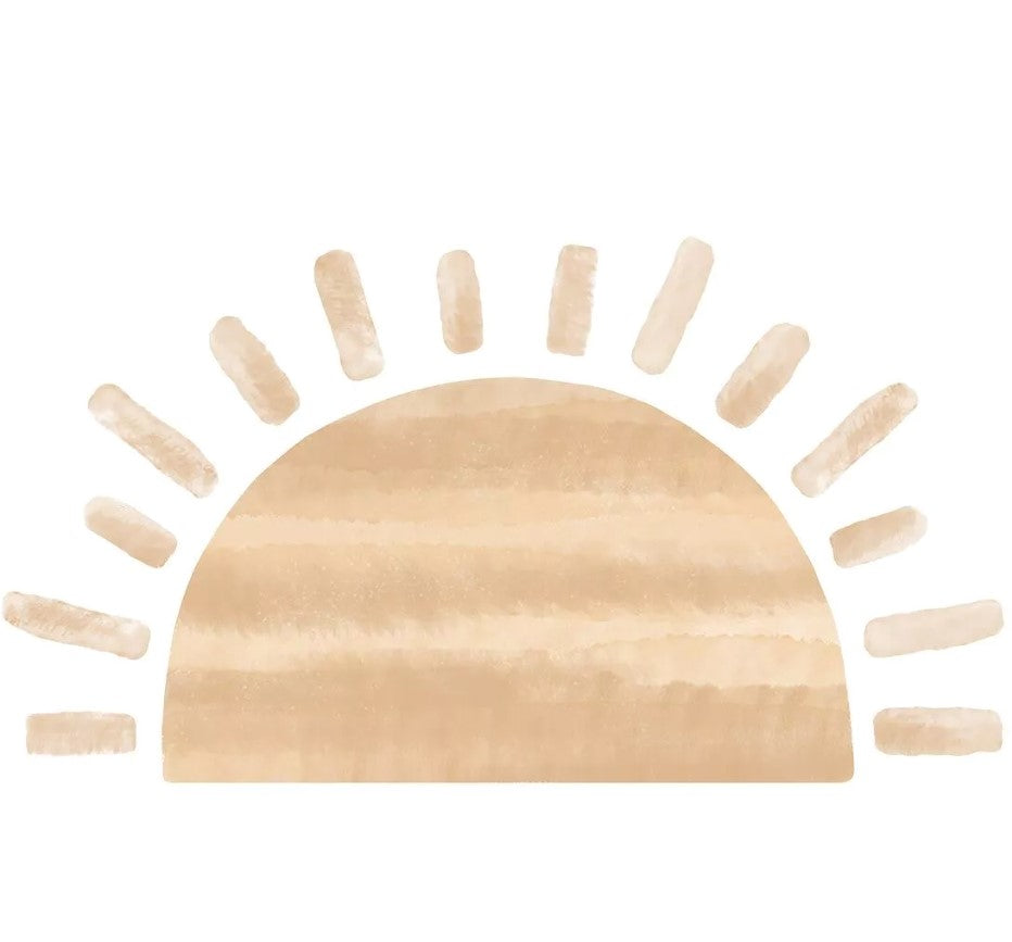 Autocollant sticker chambre enfant Soleil - Beige
