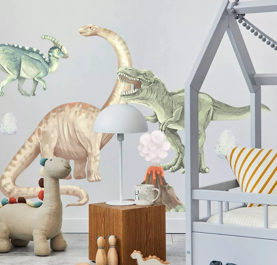 Autocollant sticker chambre enfant Dinosaures