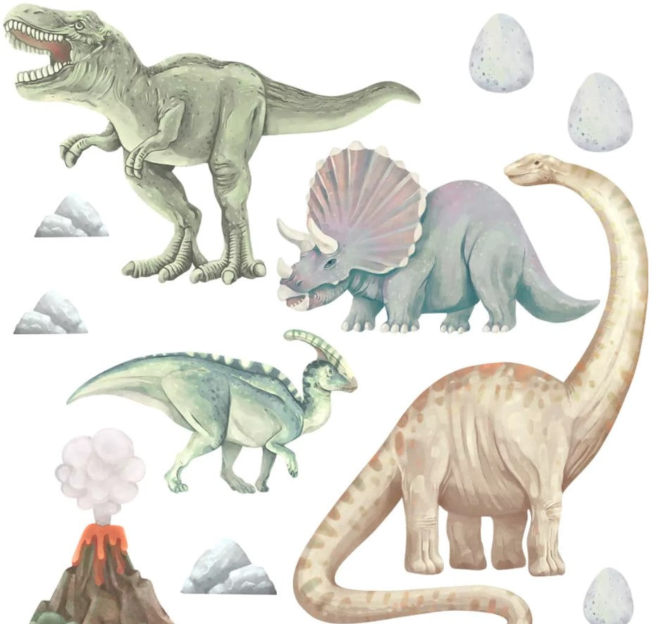 Autocollant sticker chambre enfant Dinosaures