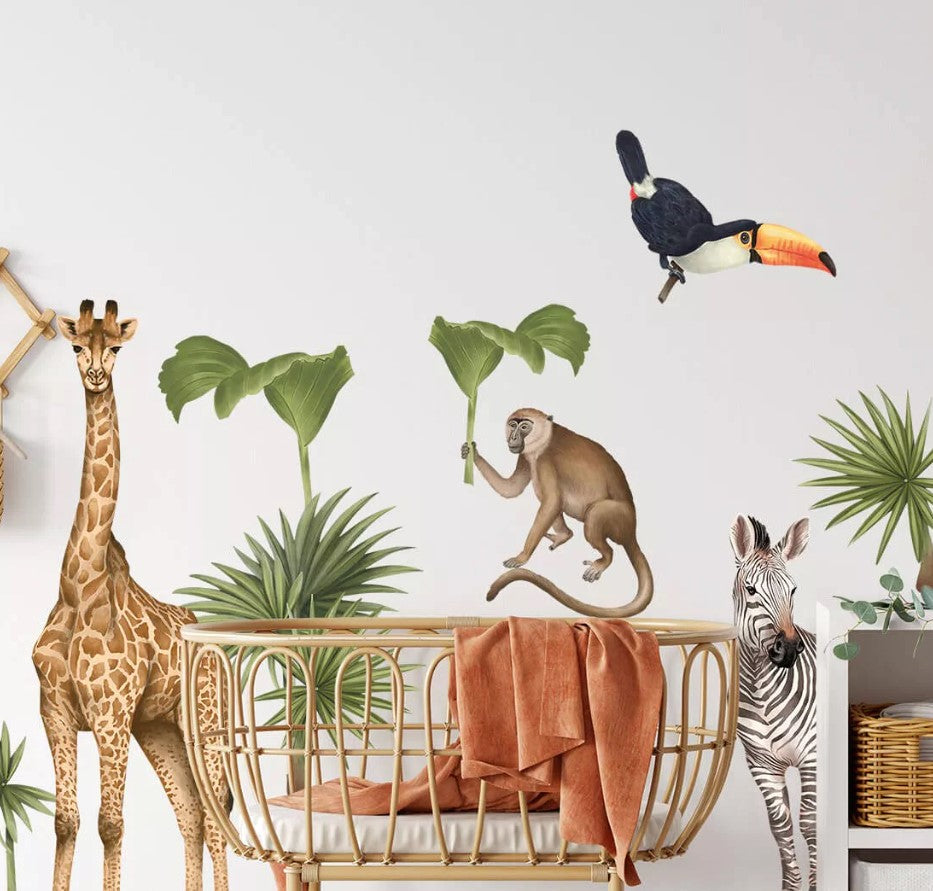 Autocollant sticker chambre enfant Jungle