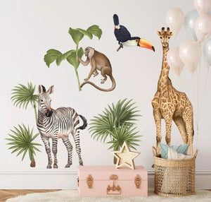 Autocollant sticker chambre enfant Jungle