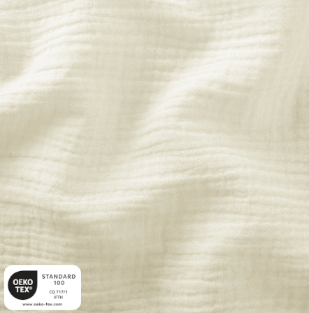 Housse matelas à langer Double gaze BIO Ecru