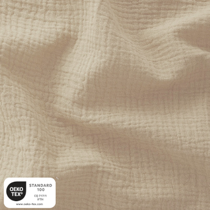 Housse matelas à langer Double gaze BIO Beige