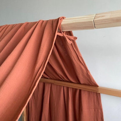 Ciel de lit cabane Terracotta pour lit Kura Ikea