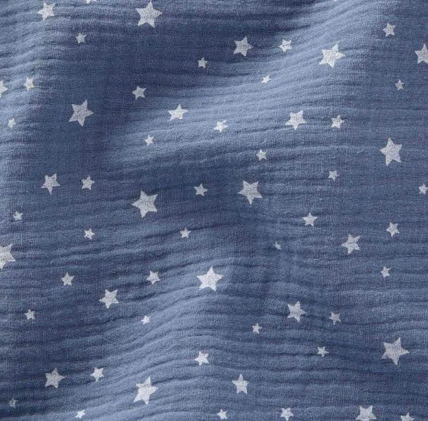 Rideaux lit Kura Ikea imprimé étoiles - Bleu