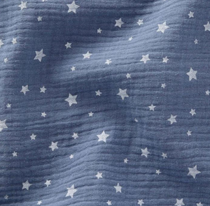Tende letto Kura Ikea Blu stelle stampate